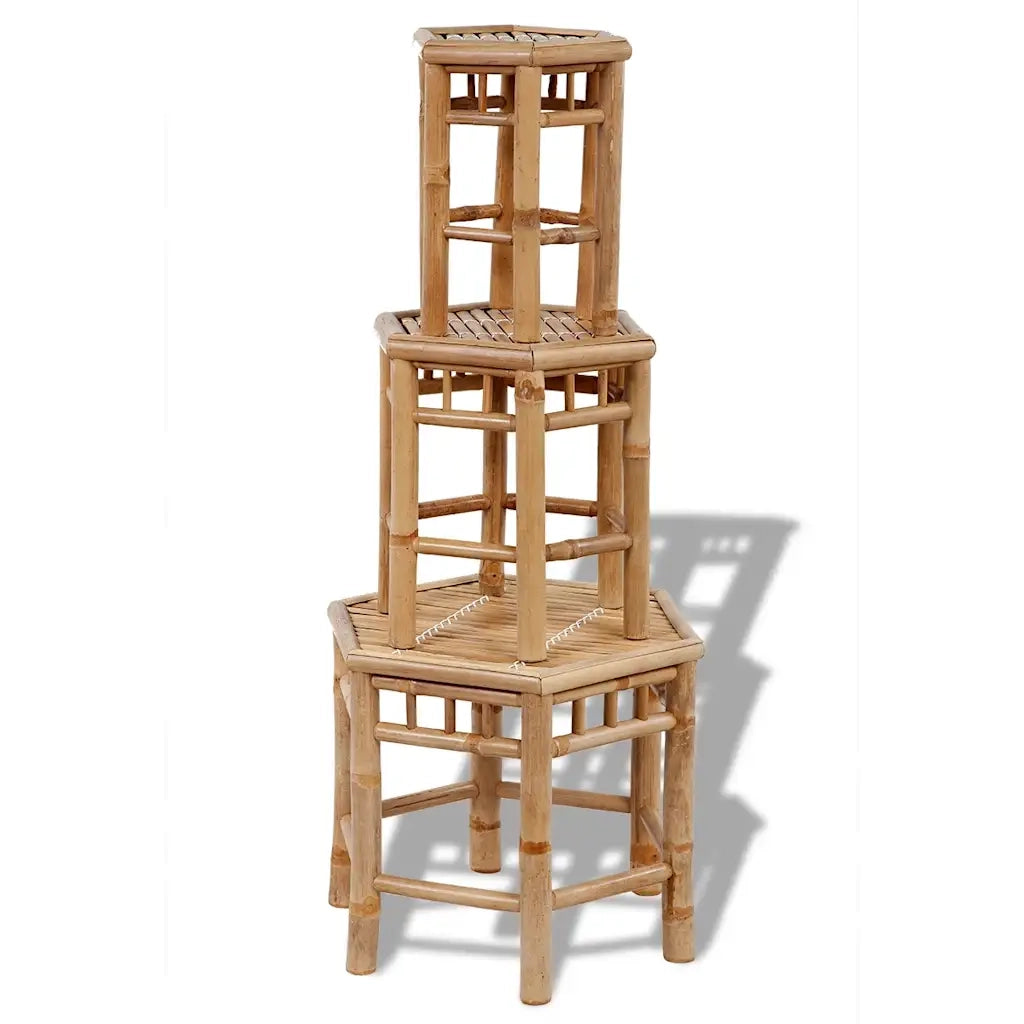 Sgabelli da Giardino 3 pz in Bamb¨´ CFW7002128