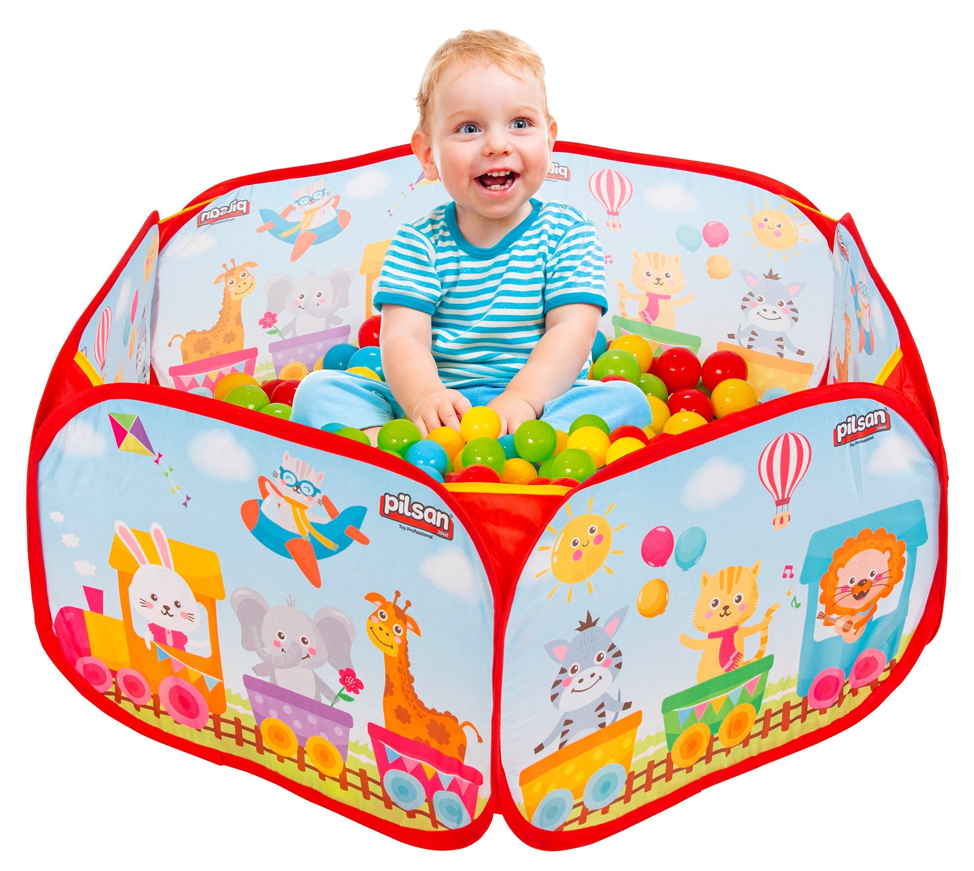 Piscina Pieghevole con 120 Palline 85x102x38 cm per Bambini