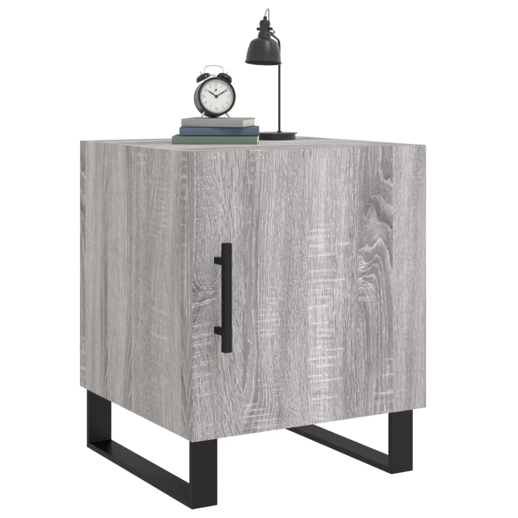 Comodini 2 pz Grigio Sonoma 40x40x50 cm in Legno Multistrato 827625