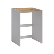 Mobile lavatrice Viktor Bianco/Rovere artigianale 67.8 x 94.6 cm con cerchio Vicco