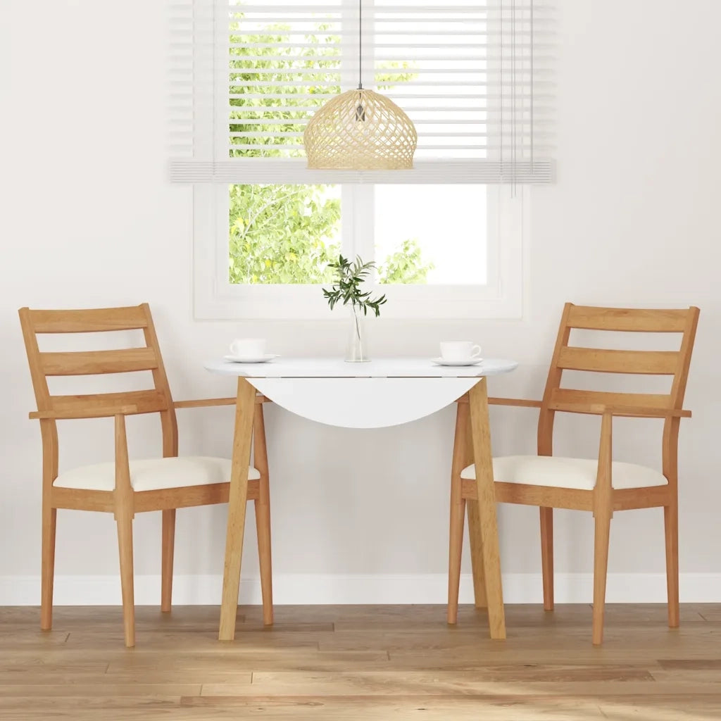 Sedie da Pranzo con Cuscini 2 pz | Sedie da cucina in Legno Massello di Hevea