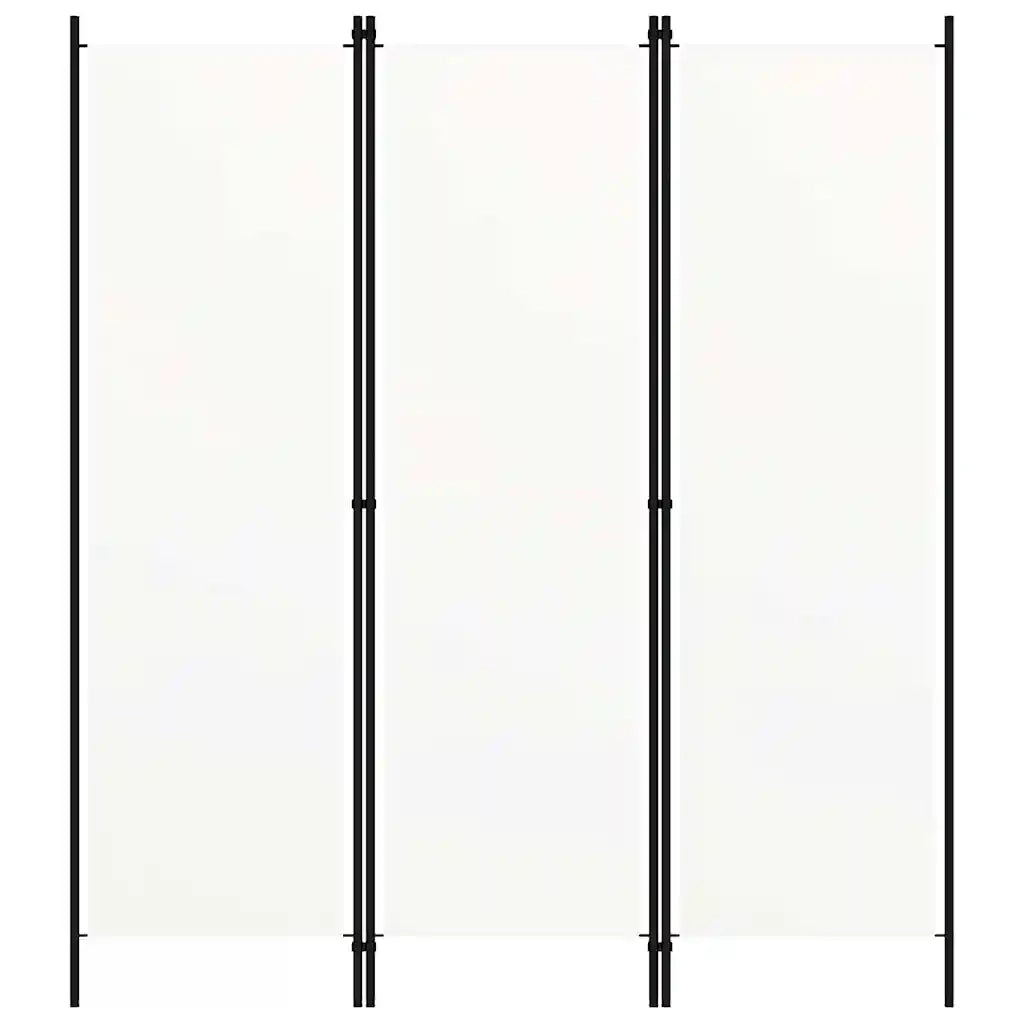 Paravento a 3 Pannelli Bianco 150x180 cm