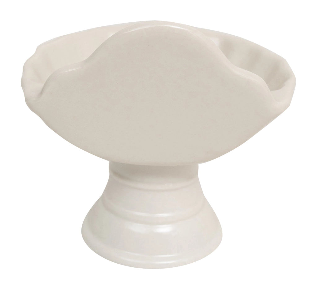 Biscottini Porta saponetta svuota tasche in porcellana bianca decorata "Le Bain Paris" L11,2xPR9,5xH10,8 cm