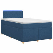 Letto box spring con materasso Blu 120 x 200 cm Tessuto 3452407