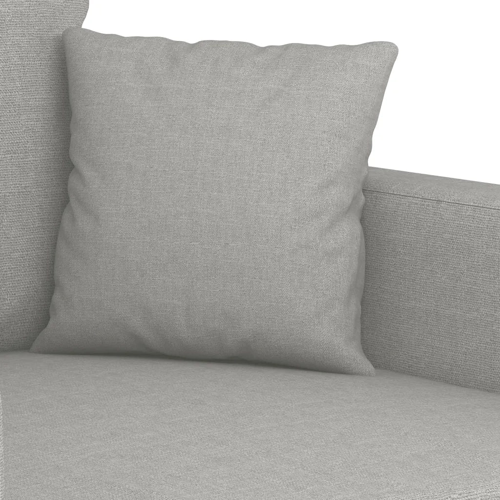 Divano a 3 Posti Grigio Chiaro 210 cm in Tessuto cod mxl 65570