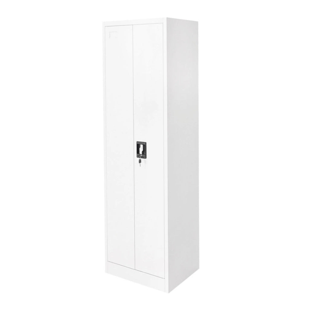 Armadio metallico per prodotti di pulizia – 1700×500×400 mm, 2 ante con serratura, grigio Breckner Germany