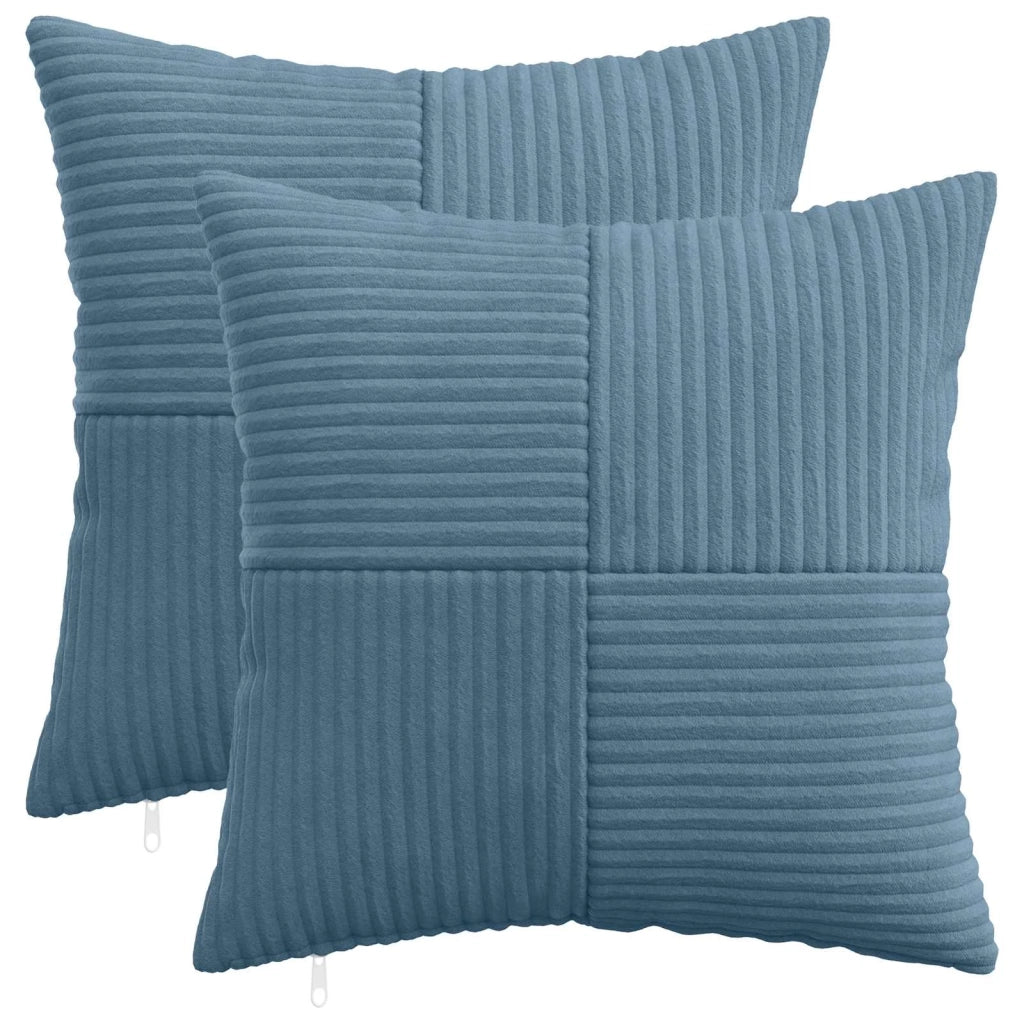 Federa 2 pcs ALMELO Blu 40 x 40 cm corduroy 914188