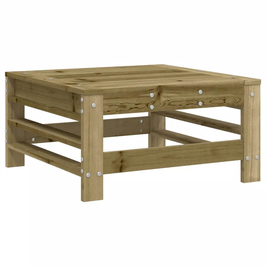 Sedia da giardino-Poggiapiedi da Giardino in Legno Impregnato di Pino 192368