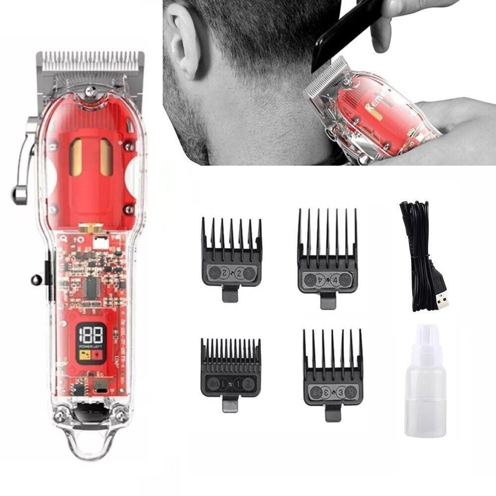 Trade Shop - Taglia Capelli Professionale Tagliacapelli Regola Barba Rasoio Elettrico Qlf63 -