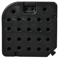 Basamento per Ombrellone set 4 Pezzi Impilabili con Maniglie Integrate, in HDPE, 99.7x99.7x8.3 cm, Nero