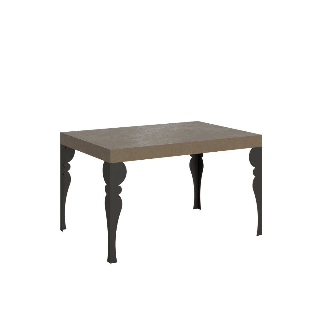 Tavolo Allungabile 120-224x90x77 cm Paxon Tortora Telaio Antracite