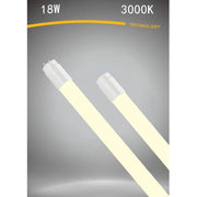 Trade Shop - Neon Led Opaco T8 G13 18 W Luce Bianca Naturale Fredda Calda Tubo 120cm - -bianco Caldo      -
