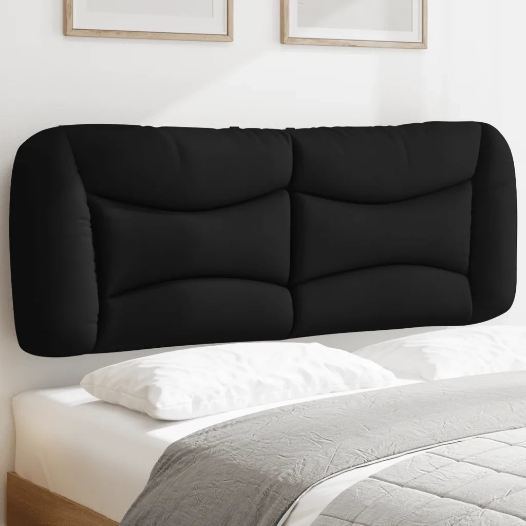 Cuscino Testiera Hvar Nero 140 cm in Tessuto CFW7488288