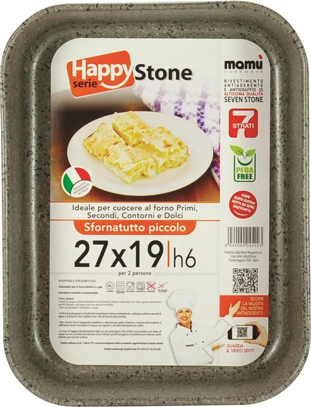HAPPY STONE SFORNATUTTO PICCOLO 27X19X6CM ANTIADERENTE OKX