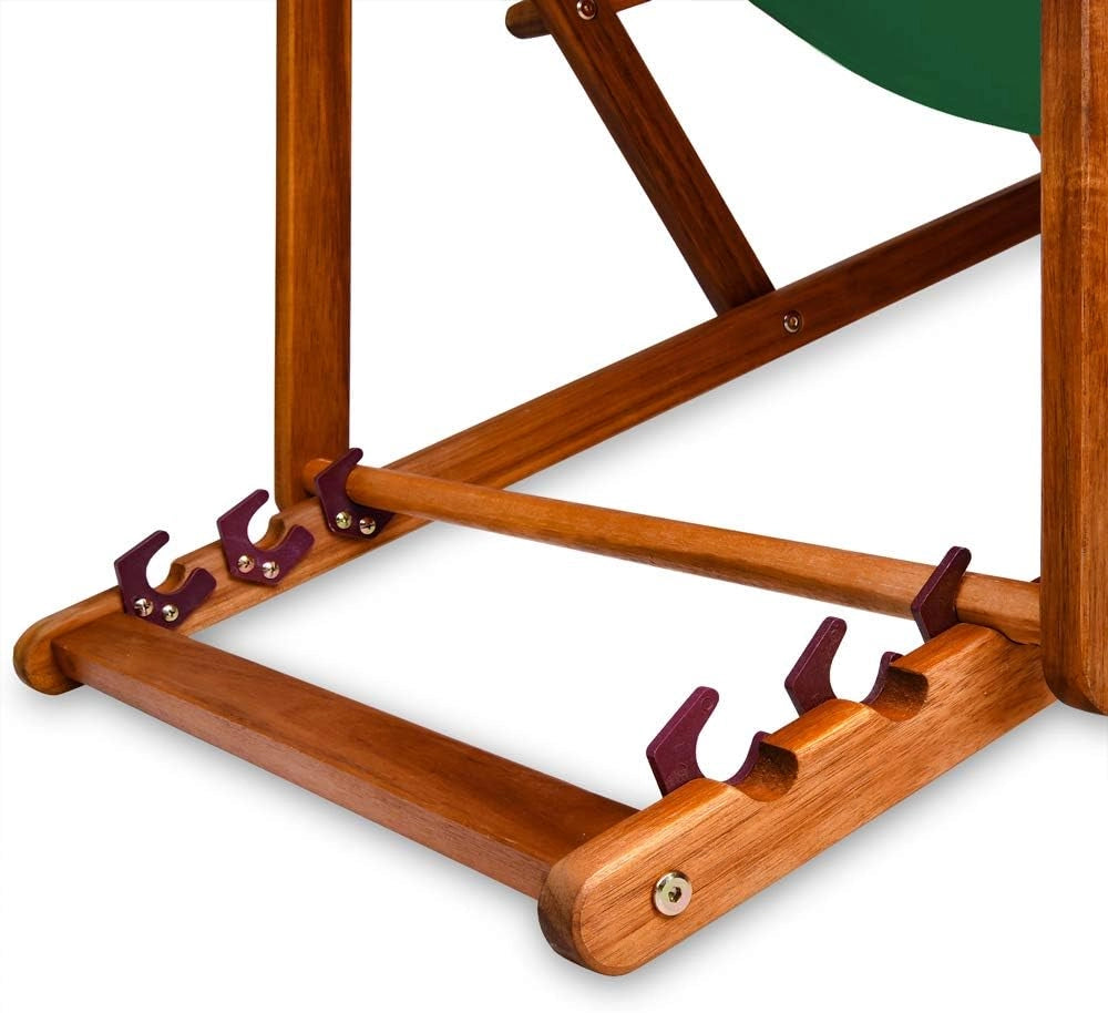 ® Sedia a Sdraio in Legno Acacia Pieghevole con Poggiatesta Traspirante Poltrona Relax Sedie Esterno Giardino