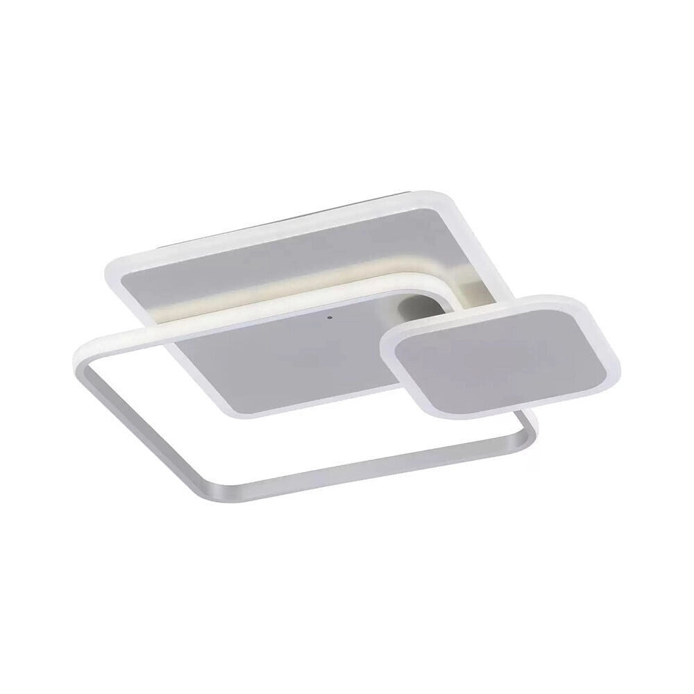 Trade Shop - Plafoniera A 3 Quadrati A Led A Tripla Colorazione Di Luce 48 W Ultra Moderno C31-3c -