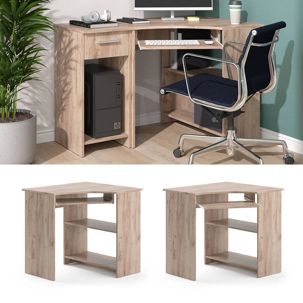 Vicco Scrivania angolare Sonoma 83 x 76 cm