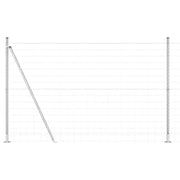 Recinzione da Giardino | Recinzione con Posto Argento 1,5 x 10 m Acciaio