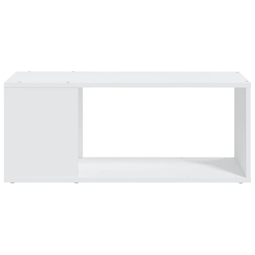 Mobile TV multimediale mensola TV credenza TV sala da pranzo soggiorno camera da letto 80 x 24 x 32 cm legno ingegnerizzato bianco 02_0026214