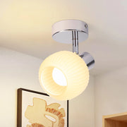 ZMH Faretto da soffitto 1 fiamma vetro design vintage moderno E14 per camera letto