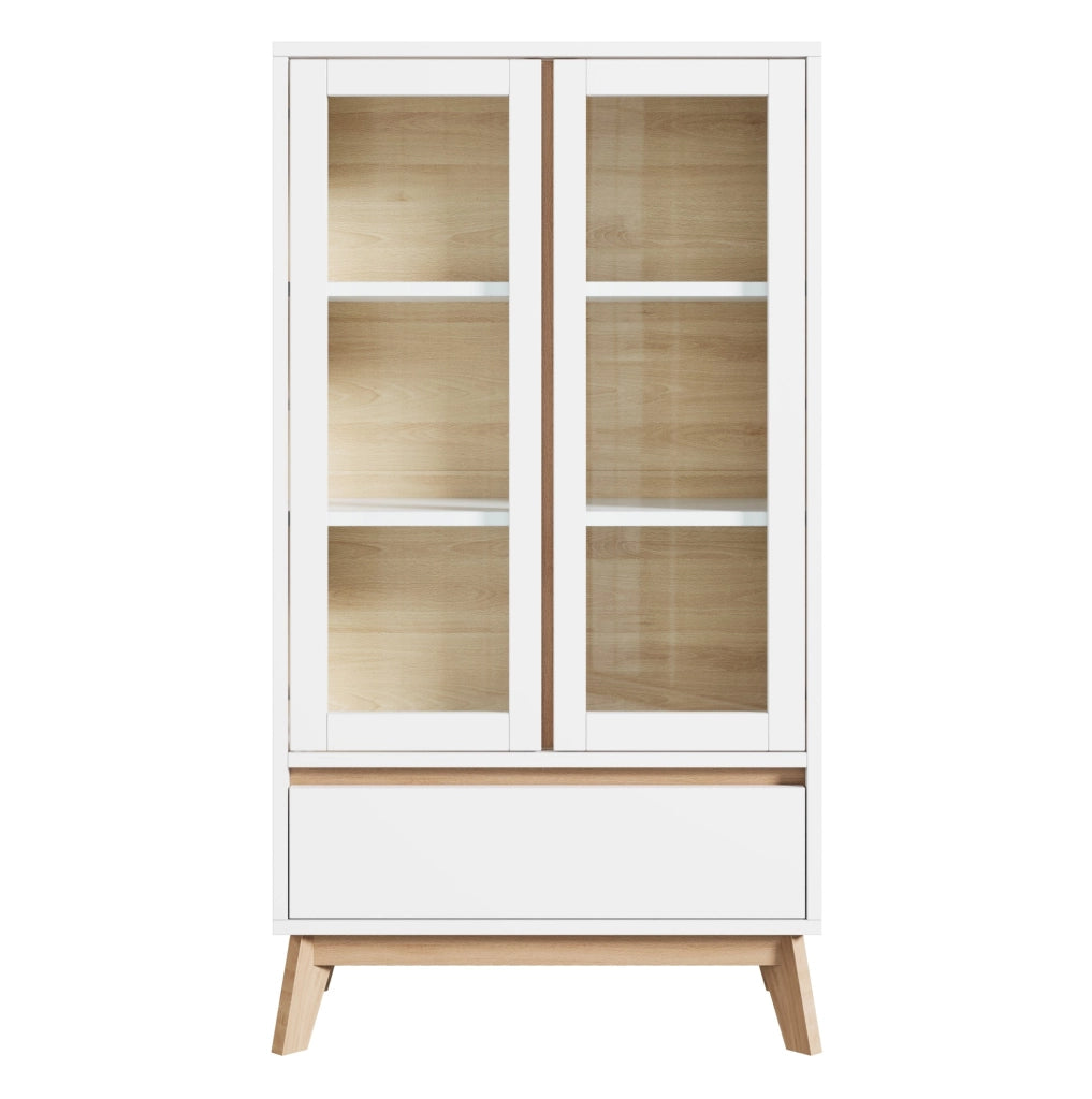 Armadio da cucina con cassetto e ripiani regolabili 80 x 40 x 150 cm; bianco