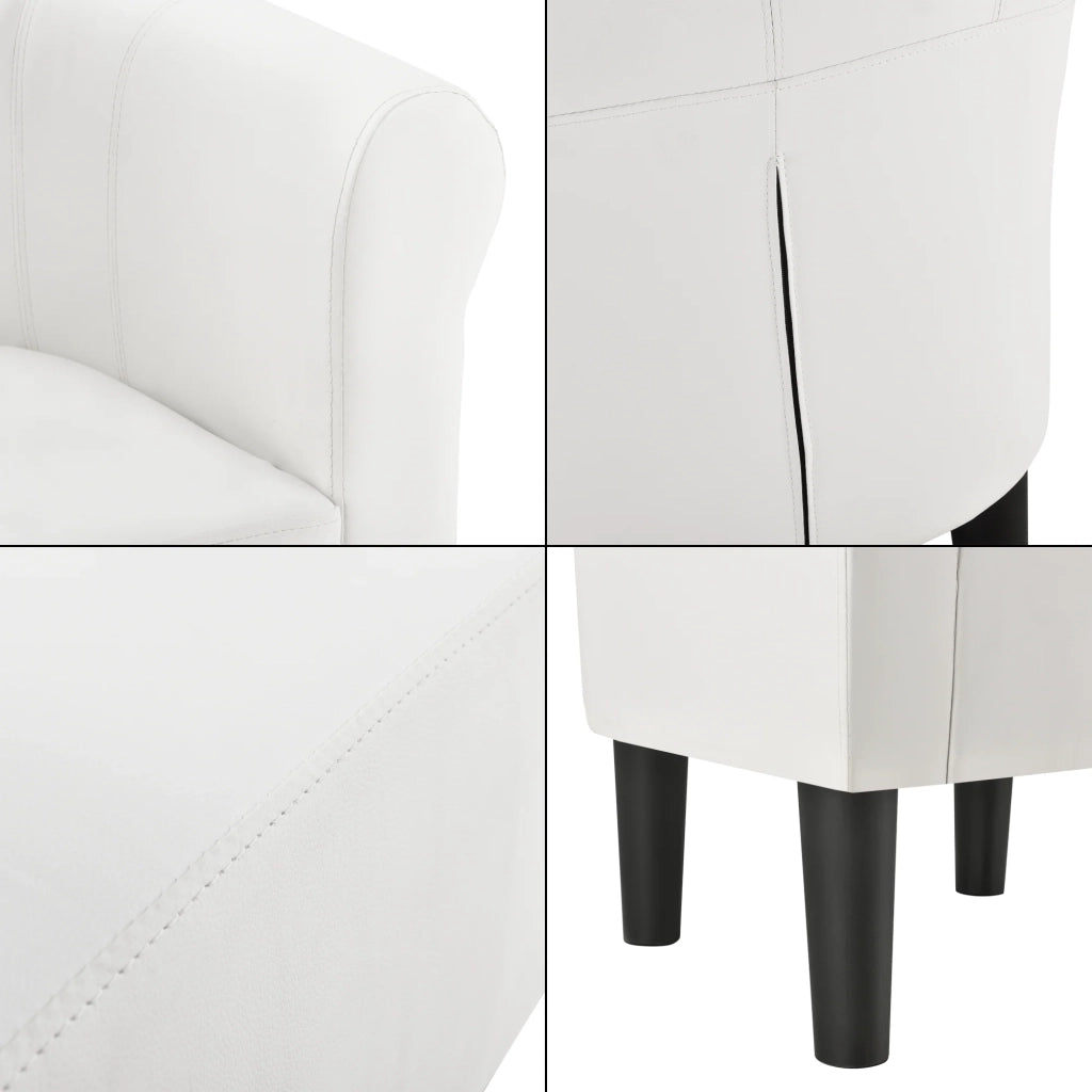 Poltrona lounge seduta sintetica 70 cm bianco 03_0001932