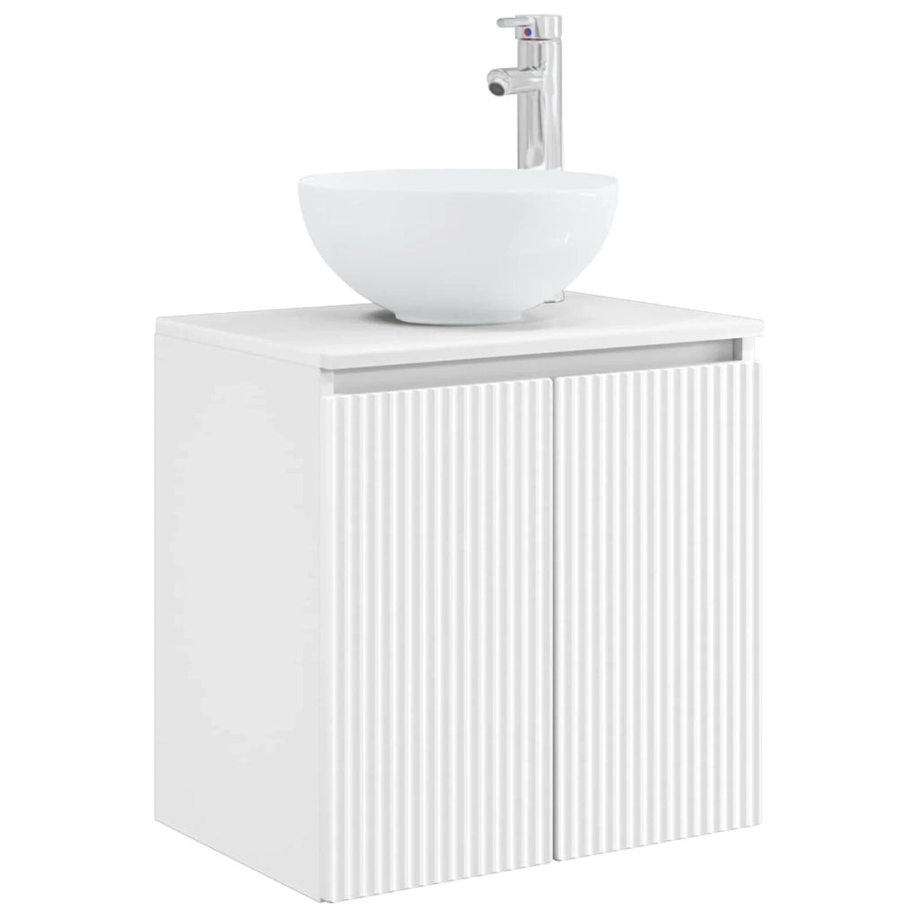 Set di Armadi da Bagno 5 pcs Bianco 53 x 15,5 x 70 cm 3407303