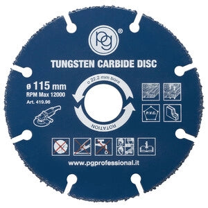 POGGI DISCO PER LEGNO TUNGSTENO D 115MM FORO 22,2