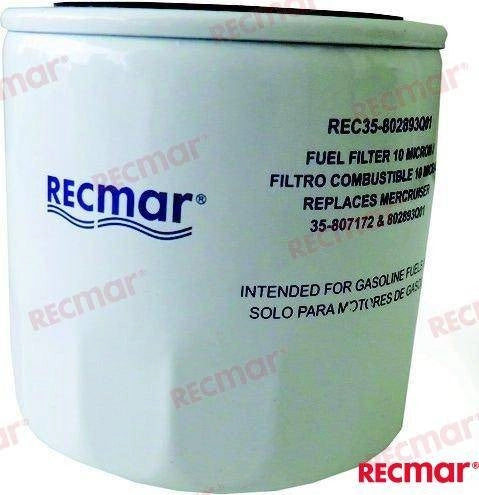CARTUCCIA RICAMBIO BENZINA 10 MICRON REC35-8028931 filtro benzina