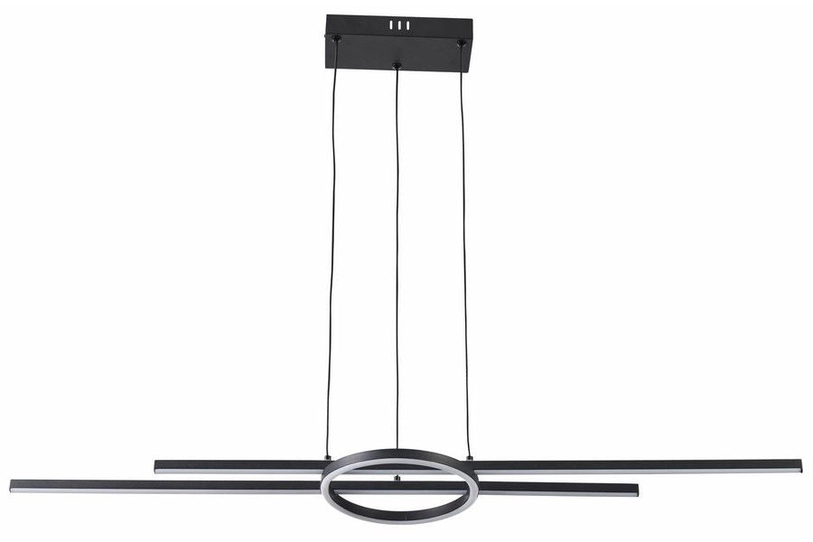 Lampada sospensione Reality Xandra LED 36W nera 100cm