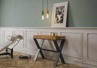 Consolle Allungabile 90-300x40x77 cm in Nobilitato Marrone