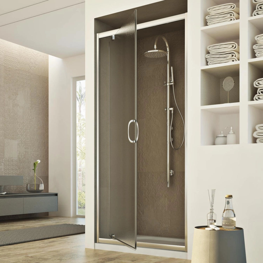 Porta Doccia 90CM H185 stampato C  mod. Sintesi 1 Anta