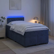 Letto con Box Spring, Materasso e LED Grigio Scuro 120 x 190 cm 3452133