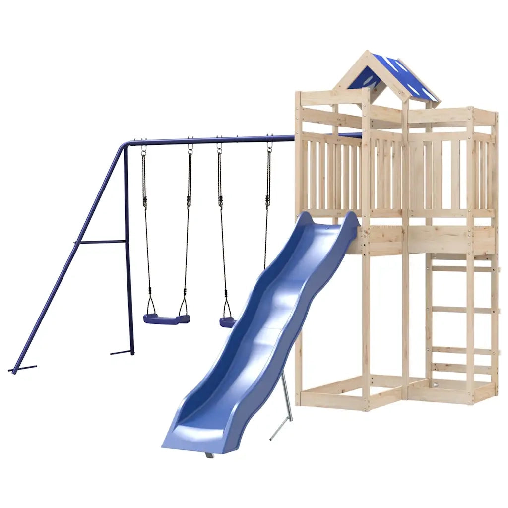 Set da Gioco da Esterno in Legno Massello di Pino 3279001