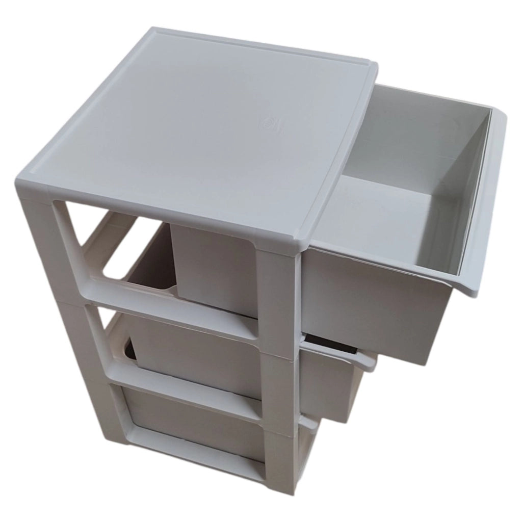 CASSETTIERA IN PLASTICA  3 CASSETTI COLORE BIANCO