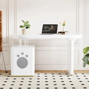 Scrivania Bianca ¨C MINIMAL ¨C 117x50x76 cm, Legno Laccato, Stile Francese Moderno