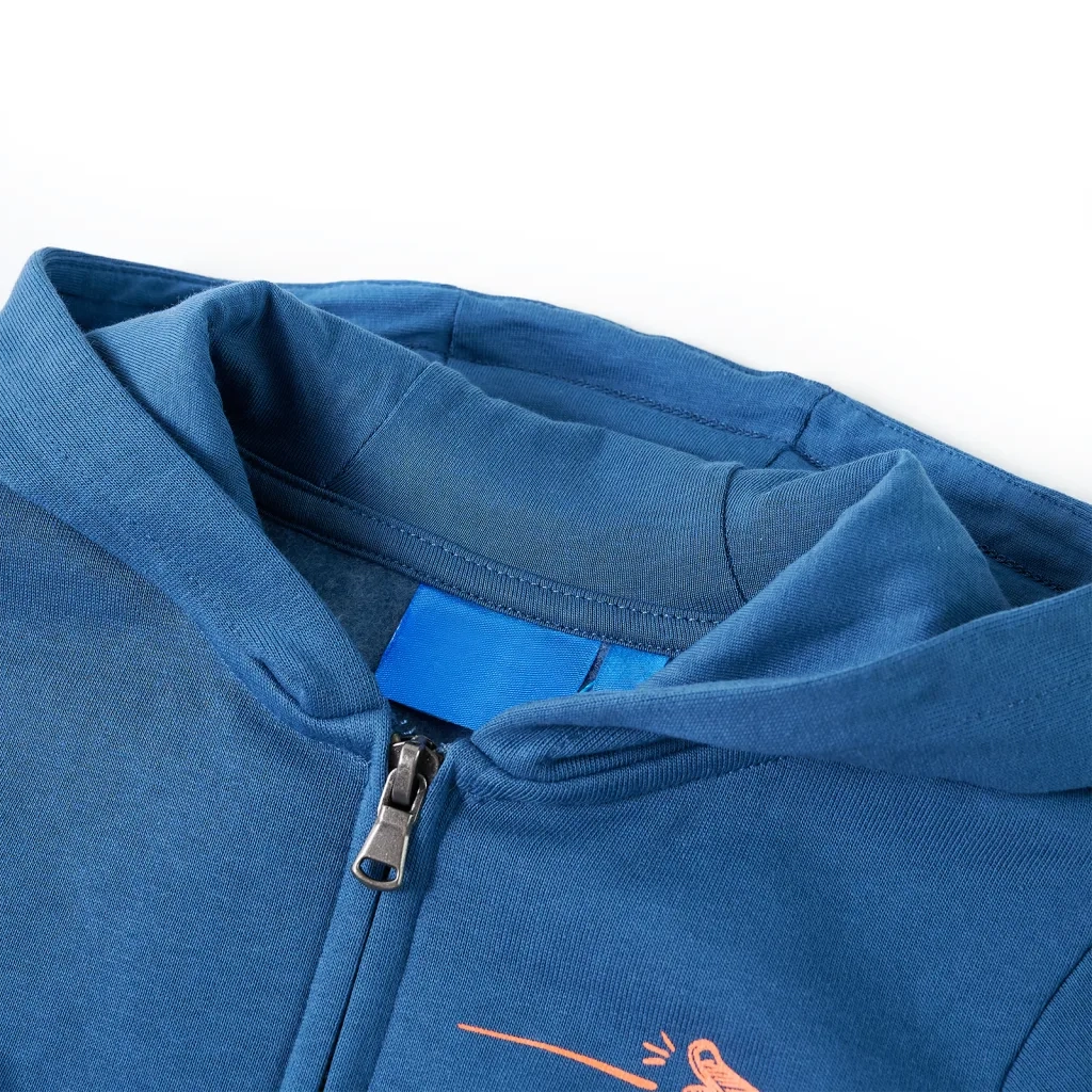 Felpa con Cappuccio e Cerniera per Bambini Blu 104 13400