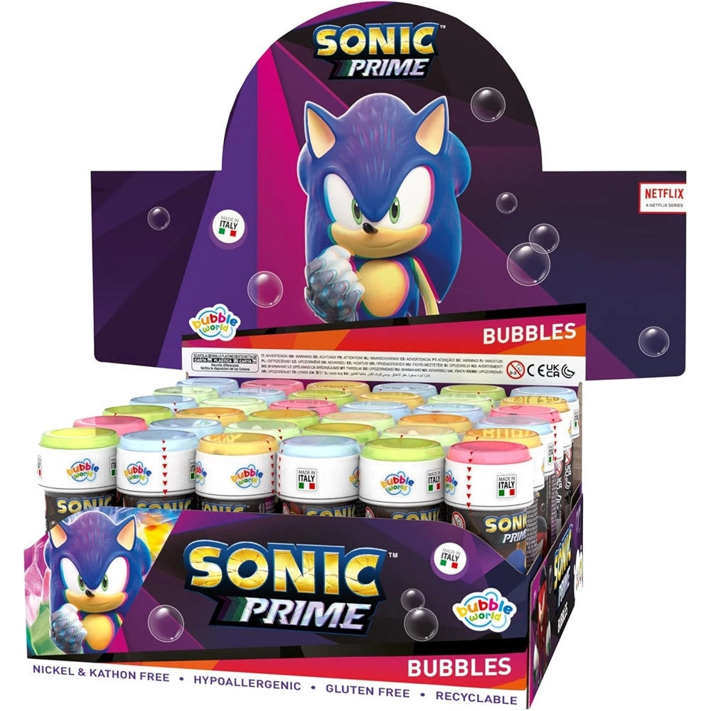 Trade Shop - Bolle Di Sapone Sonic Confezione 36pz Flaconi 60 Ml Per Feste Gioco Bambini 007955 -