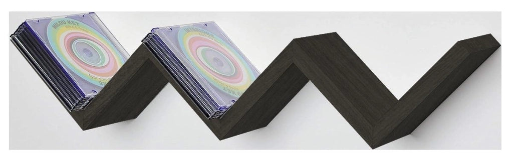 MAURY'S MENSOLA ZIG ZAG DIMENSIONI 59X12X12 CM IN COLORE WENGÈ