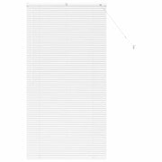 Tendaggi a Veneziana | Tenda a lamelle Bianco 175 x 95 cm Alluminio