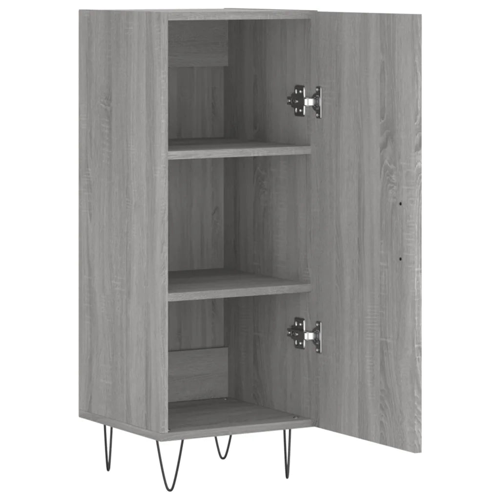 Credenza | Madia | Buffet da pranzo | Armadio da pranzo Grigio Sonoma 34,5x34x90 cm in Legno Multistrato