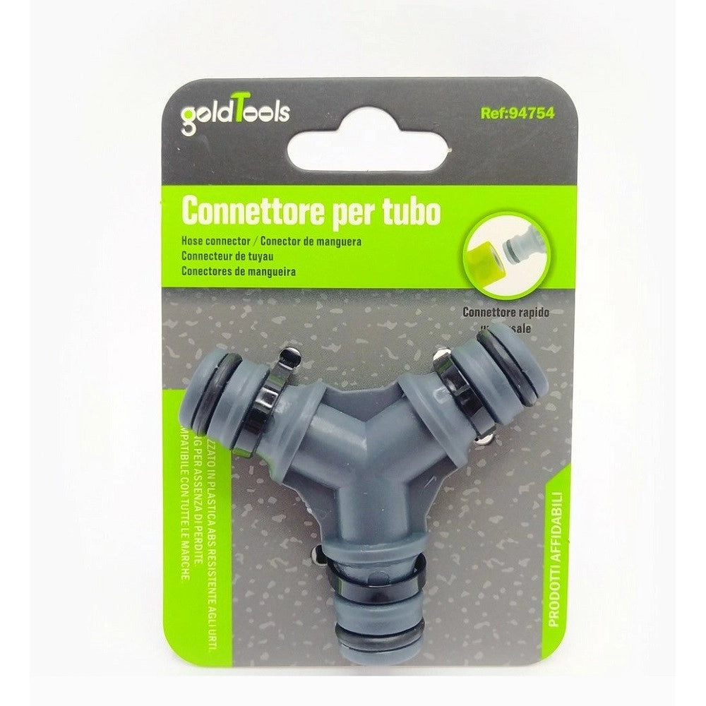 Trade Shop - Adattatore A 3 Vie Per Tubi Con Innesto Rapido Universale Connettore Abs 94754 -