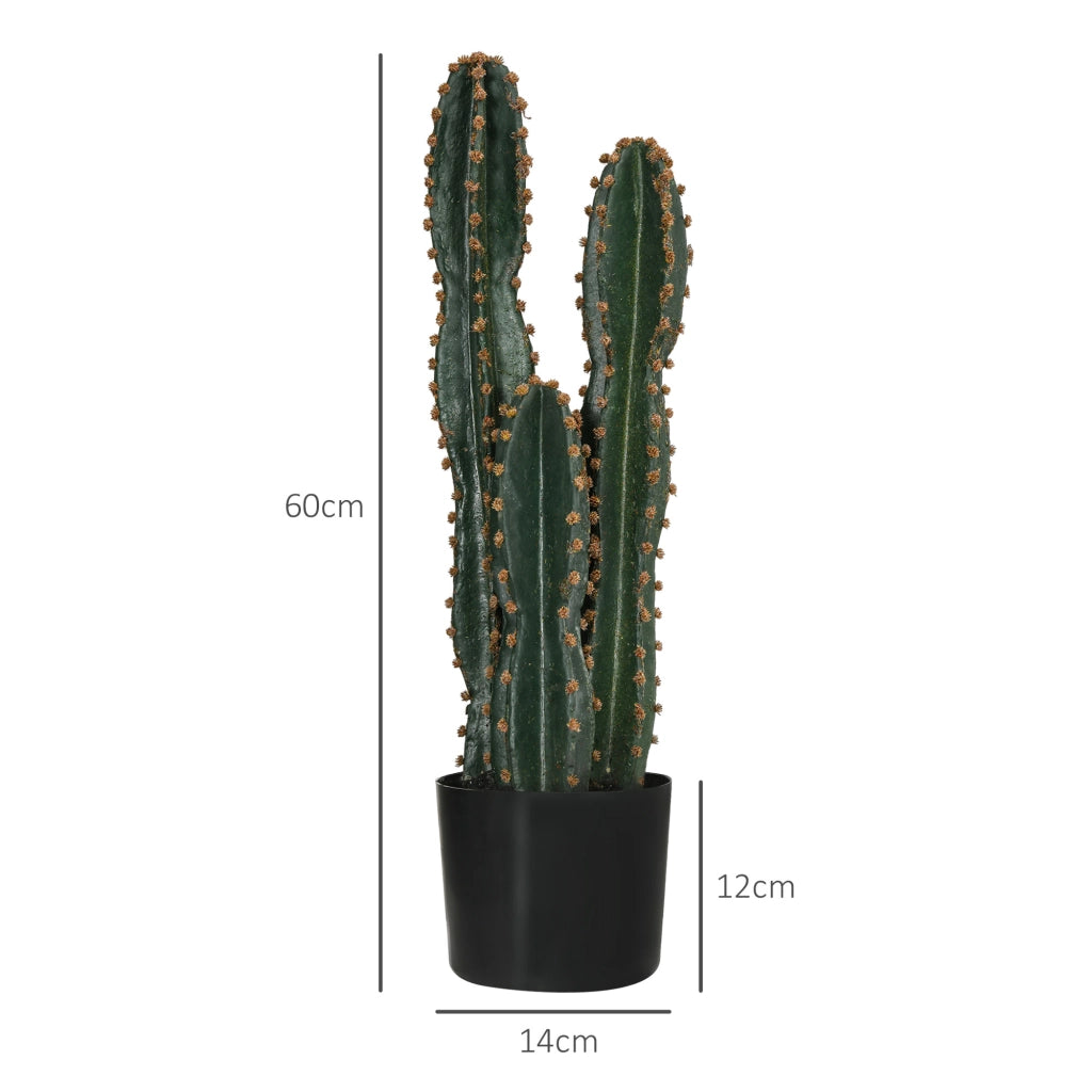 Pianta artificiale grande cactus realistica ¨C zephmum ¨C ? 17 x 60H cm verde