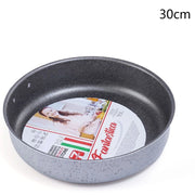 Trade Shop - Tortiera Rotonda Rivestimento Antiaderente Antigraffio ø18-22-26-30cm Teglia Cucina -    -diametro 30cm   -