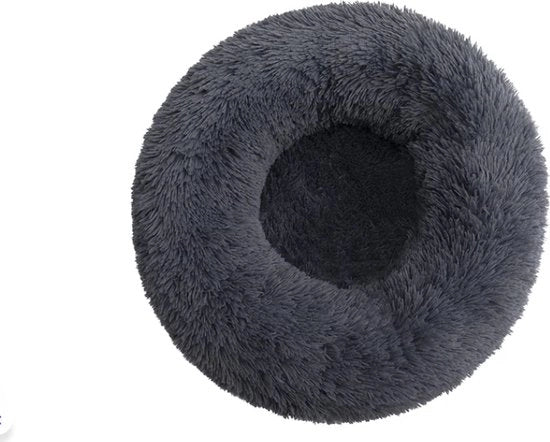 Mandrie per cani - Letti per cani - Cuscini per cani - Mandrie per cani in plastica - Mandrie per cani in plastica - Nero - 60cm - Rond - Molto morbidi