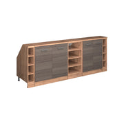 Set di mobili sottotetto Rion Grigio nobile/Rovere dorato 210 cm Set di 5 carcasse armadio profondità 60 cm Vicco
