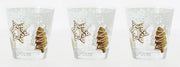 Set 3 Bicchiere acqua in vetro nadia christmas biscuits 250 cc cerve