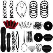 Set di stili per capelli 25 pezzi - Accessori per capelli - Tecniche di intreccio e disegno - Strumenti per lo stile - Spille per capelli e tenuta - Leggero e sicuro - Kit per capelli