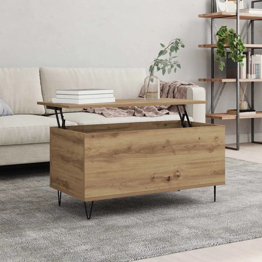 Tavolino da salotto | Tavolino da caff¨¨ | Tavolino da Soggiorno rovere artigianale 90 x 44.5 x 45 cm