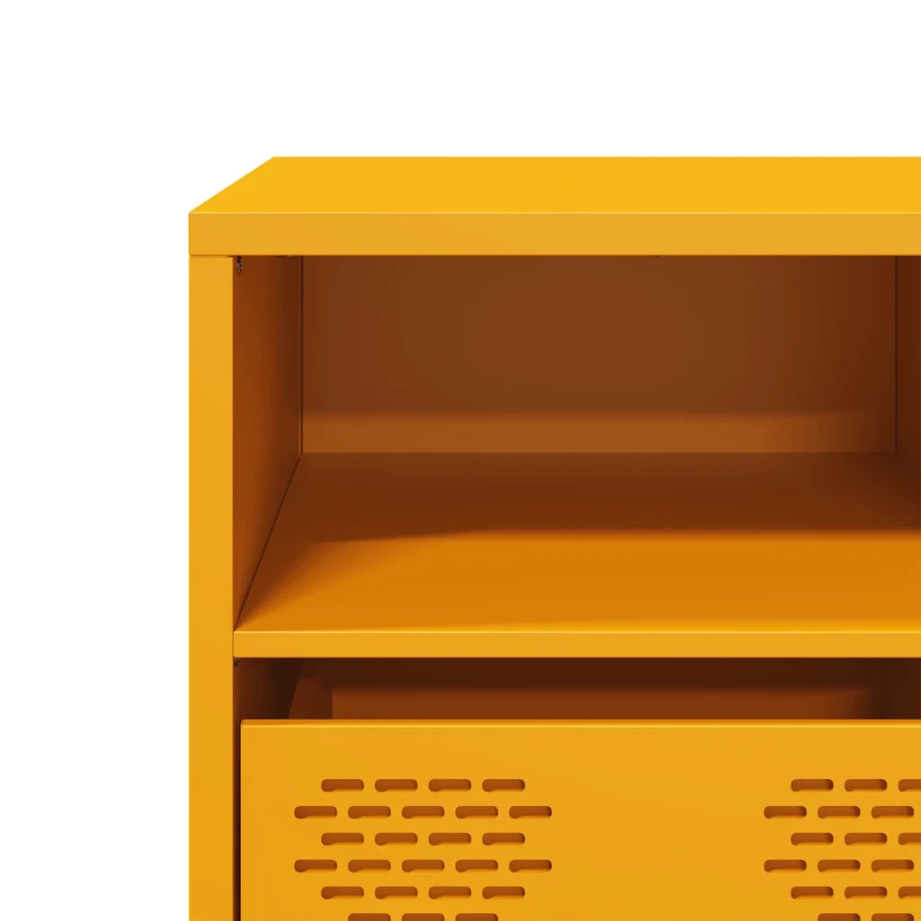 Mobile TV Giallo Senape 135x39x43,5 cm in Acciaio 851331